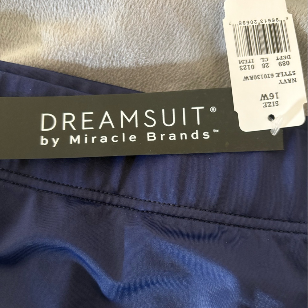 Dream suit by Miracle Brands Navy Bikini Bottoms Size 16W - Picture 4 of 9